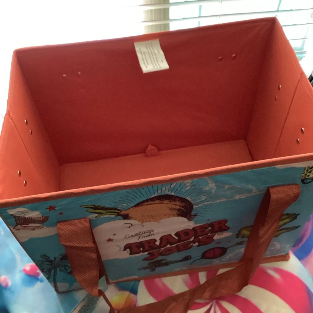Trader Joe's Stand-Up Collapsible Reusable Grocery Tote Bag